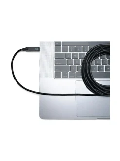 Tether Tools TetherPro (4,6m) USB Type-C to USB Type-C kulmamallinen kaapeli - Musta