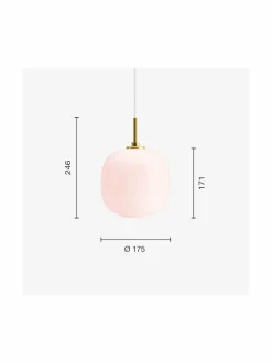 VL45 Radiohus Pale Rose -riippuvalaisin