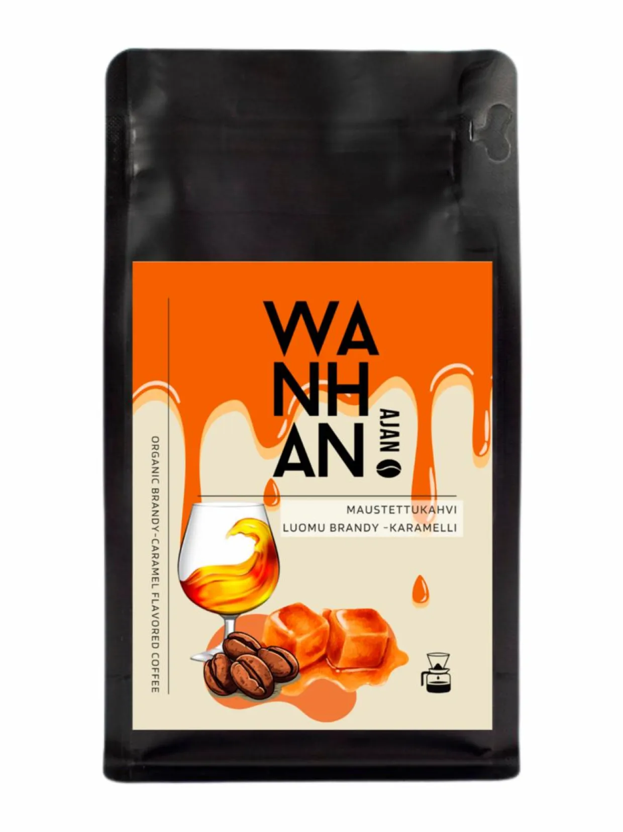 WANHAN AJAN Maustettu Luomu Brandy - Karamellikahvi